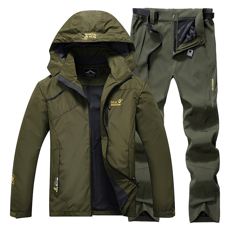 Fishing Rain Suit - Wodoodporny kombinezon wędkarski Oddychająca, wytrzymała kurtka