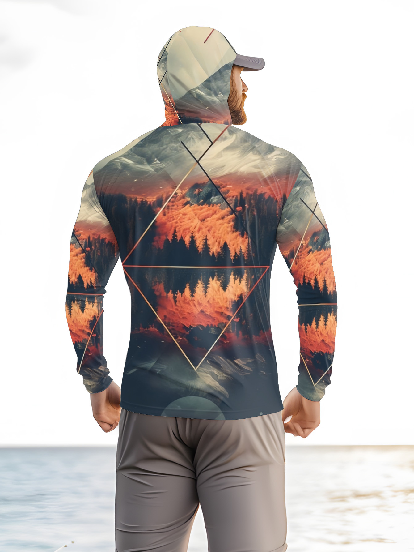 Męska bluza wędkarska z kaptur – Fishing Mask Sun Protection recenzja i cena
